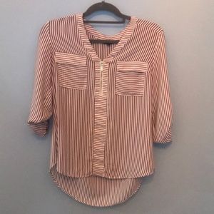 Express Long Sleeve Zip Chelsea Popover M *2/$15*
